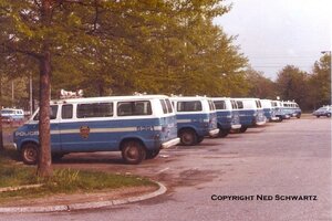 NYPD TPF TPU vans, SOD base parking lot, April 1977 (NS) - Copy.jpg