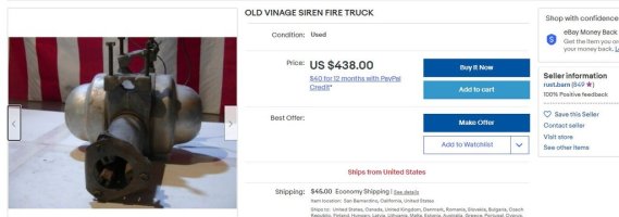 Old fire truck siren.JPG